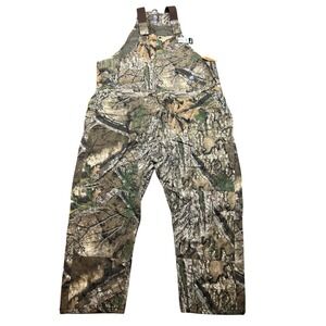 Berne Mens Realtree APX Camo Insulated Bib Overalls 4XL Short B415APX NWT